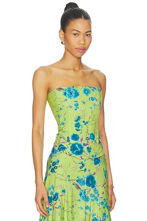 Miaou Libra Corset in Green