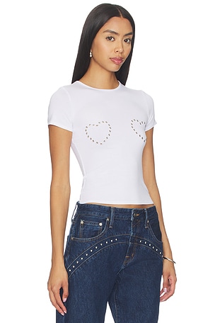 Miaou Mini Tee in White