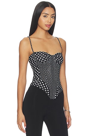 Miaou Deville Corset in Black & White. Size XS. Also