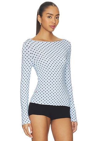 Miaou Amelia Top in Baby Blue