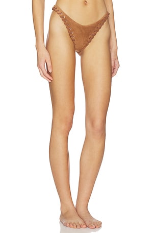 Miaou Rio Bikini Bottom in Tan