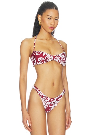Miaou Rio Bikini Top in Red