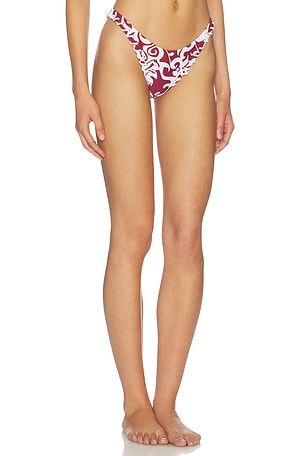 Miaou Rio Bikini Bottom in Red