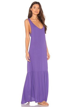 mara hoffman purple dress The Mara Hoffman Sloan dress is a sleeveless column
