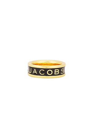 Marc Jacobs Marc Jacobs Enamel Ring in Metallic Gold