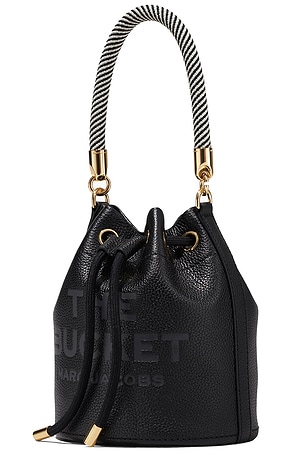 Marc Jacobs The Leather Bucket Bag in Black