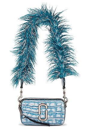 Marc Jacobs The Croc-Embossed Snapshot in Harbor Blue Multi | REVOLVE
