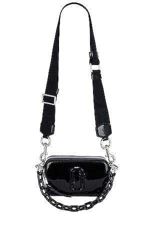Patent Leather ☆MARC JACOBS☆ SNAPSHOT CAMERAバッグ BLACK♪ Patent Leather ☆MARC JACOBS☆ SNAPSHOT CAMERAバッグ BLACK♪
