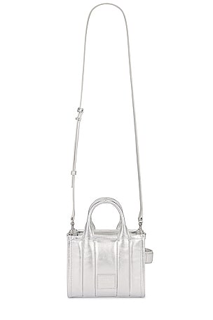 The Metallic Leather Crossbody Tote Bag Marc Jacobs