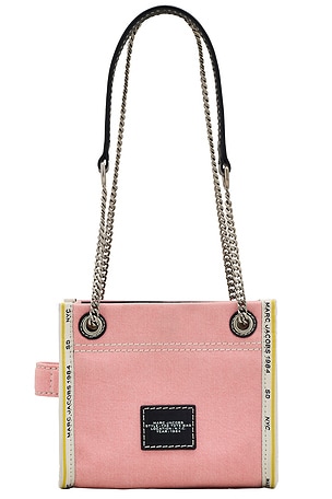 Marc Jacobs The Denim Chain Crossbody Tote Bag in Pink