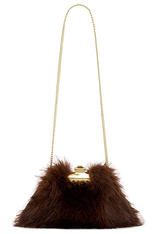 Marc Jacobs The Small Claw Clip Clutch in Brown