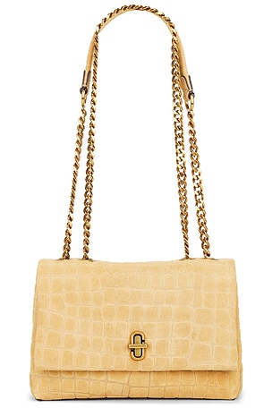 Marc Jacobs The Slim Dual Chaen Shoulder en Moutarde