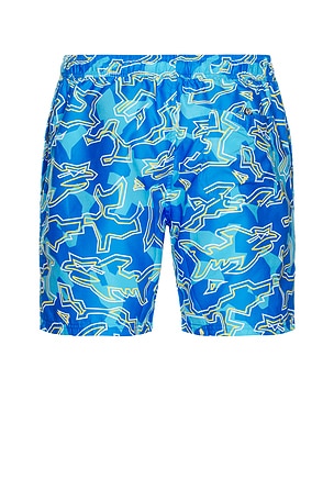 Maui and Sons Bad Fish Classic Swim Trunks in Blue