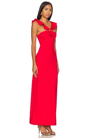 Maygel Coronel Sortilegio Maxi Dress in Red