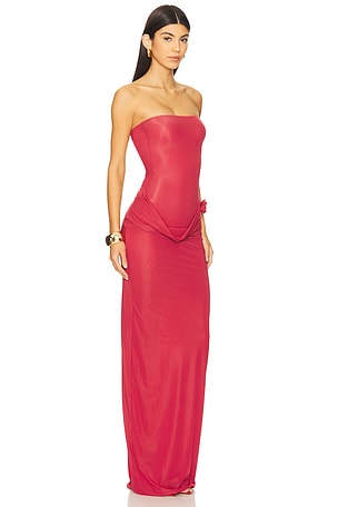 Maygel Coronel Campano in Red