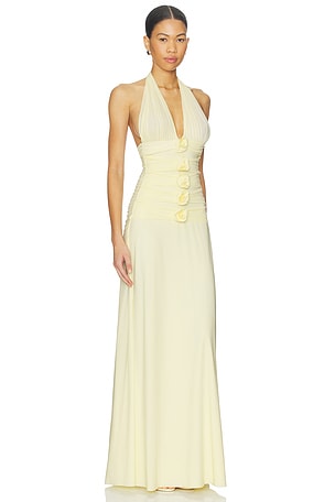 Maygel coronel vestido villadiego en color amarillo