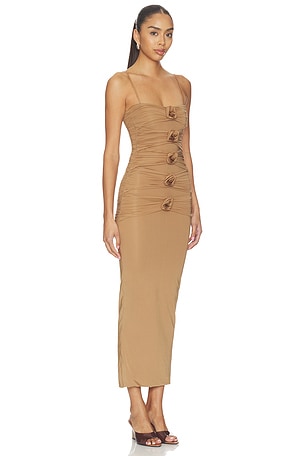 Maygel Coronel Susurro Dress in Tan