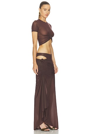 Maygel Coronel Altura Set in Brown. Size S/M. Also