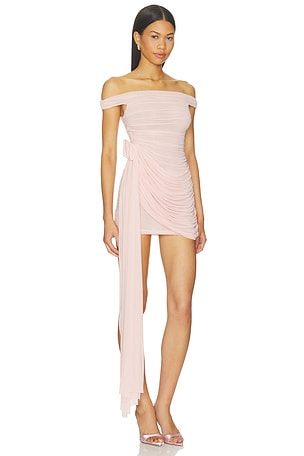 Maygel Coronel Canto Mini Dress in Pink. Size M/L. Also