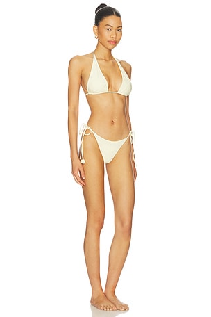 Maygel Coronel Arazo Bikini Set in Cream