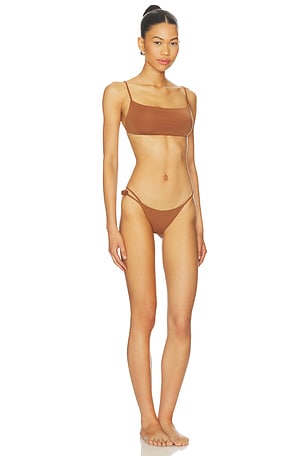 Maygel Coronel Melo Bikini Set in Brown