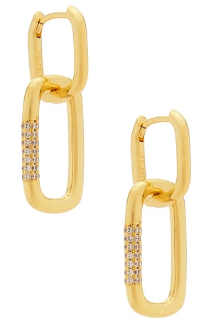 PENDIENTES LARGOS DOUBLE LOCK Mazin Jewels