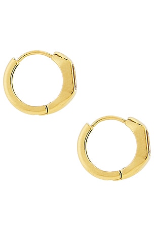Mazin Jewels Chloe Hoops Earring in Metallic Gold
