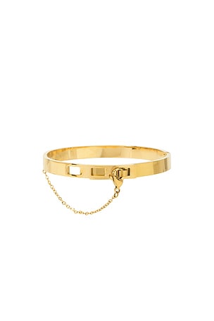 Mazin Jewels Lylah Bangle in Metallic Gold