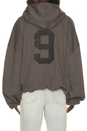 MISBHV Inflated Devil Zipped Hoodie in Charcoal