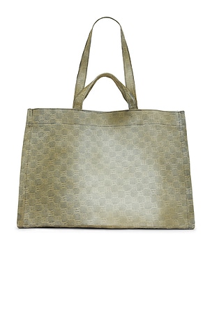 MISBHV Monogram Tote Bag in Beige
