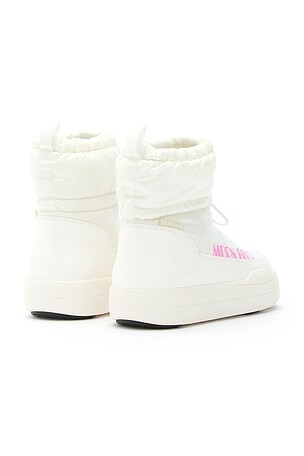 MOON BOOT Kids Junior Park Tube Glitter Mid Boot in White