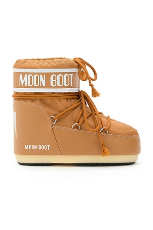 MOON BOOT Kids Icon Nylon Low Boot in Brown