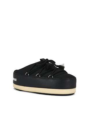 MOON BOOT Evx Nylon Mule in Black