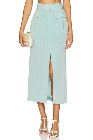 Belted Maxi Pencil Skirt MATTHEW BRUCH