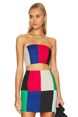 Patchwork Bustier Top MATTHEW BRUCH