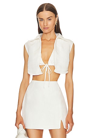 JACQUEMUS Tops  Womens Tied halter top. White ~ Revolution Me