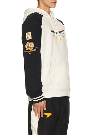 McLaren Formula 1 Drafting Hoodie in Cream. Size M. Also