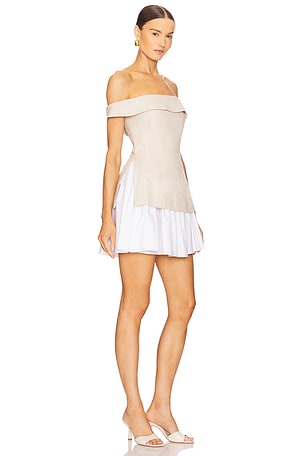 Maude Club Grace Dress in Beige
