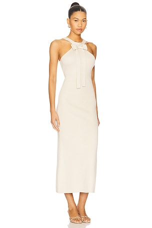 Maude Club Clementine Knit Dress in Cream