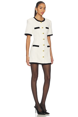 Maude Club Taylor Seersucker Dress in Ivory