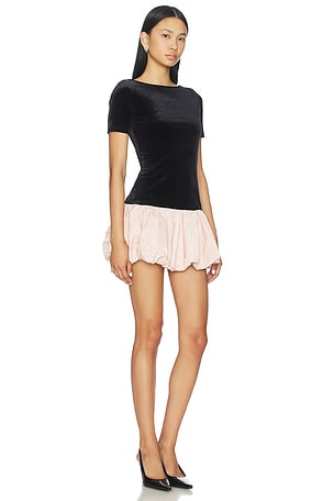 Maude Club Cosmo Dress in Black,Pink