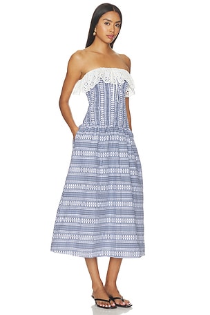 Maude Club Freya Dress Plaid in Blue