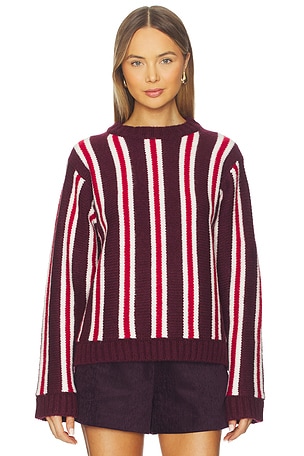 Maude Club Drew Sweater in Burgundy