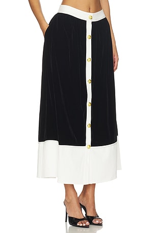 Maude Club Mallory Skirt in Black,White. Size XS. Also