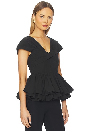 Maude Club Serena Top in Black