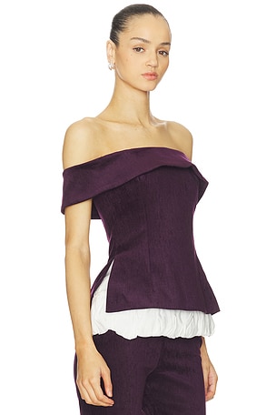 Maude Club Ivy Top in Purple