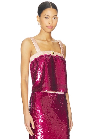 Maude Club Beverly Top in Fuchsia