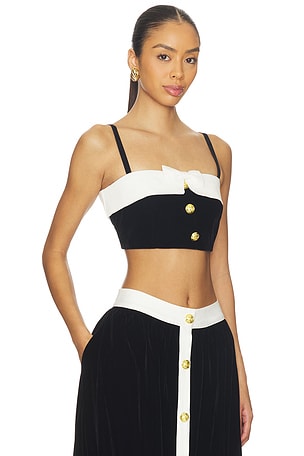 Maude Club Elsie Top in Black,White