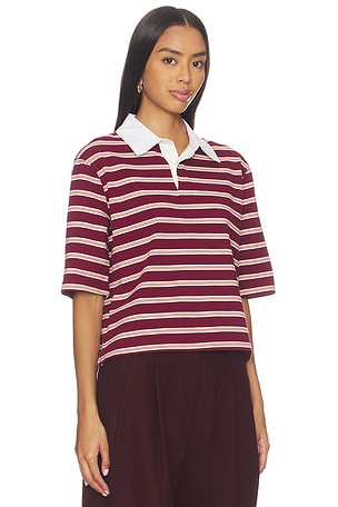 Maude Club x REVOLVE Frankie Top in Burgundy. Size XS. Also