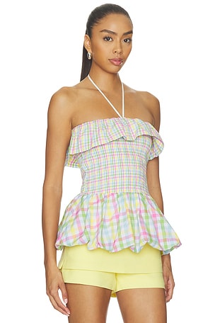 Maude Club Goldie Top in Pink,Green. Size XL. Also